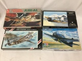 4x model kits 1/48 scale - HobbyCraft, Classic Airframes Brewster, Special Hobby, Hobby Boss etc