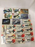 23 assorted models 1/144 scale - WWII Planes, Modern Jets, LS IM Crown etc see desc and pics