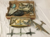 Lot of started plastic military models , Painted metal figures and parts