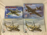 4x Hobby Boss military plastic model kits , 1/72 scale ; 2x KA-50 Black Shark helicopter +