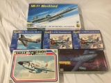 6x military plastic model kits 1/72 scale - 4x Revell, Sea Hurricane, Hasegawa etc see desc