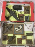 Large lot of mounted plastic military model kits and fantasy warrior dioramas + more
