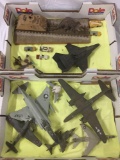 Lot of finished military plastic model kits assembled and painted by Award Winning collector