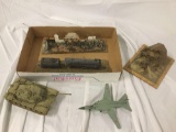 Finished military plastic model kits assembled and painted by Award Winning collector