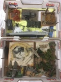 Lot of finished and started military plastic model kits assembled and painted by award winning