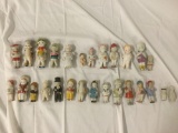Lot of 27 Penny dolls , made in Japan 1921-1957, largest approximately 4.5 x 1 inches.