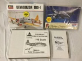 4x military plastic model kits 1/72 scale - Monogram, Accurate Miniatures, etc see desc