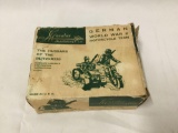 Rare HTF Mavalier Miniatures Pewter Model in original box. German World War II Motorcycle Team