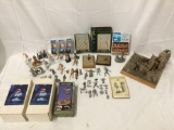 Large lot of ?racy? pewter and plastic figurines, nude figures, torture, etc. see pics and desc