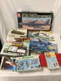 Massive lot of assorted model kits, planes tanks and boats all by various makers - as is incomplete