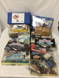 Massive lot of assorted model kits, planes tanks and boats all by various makers - as is incomplete