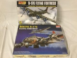 2x Boeing B-17G Flying Fortress military plastic model kits 1/72 scale - Revell and Academy