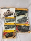 7x Testors Italeri military plastic model kits 1/35 scale - Tank Destroyer, Opel Blitz, Anti-Tank