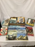 Large lot of assorted books, Vehicle specific books by Squadron Signal, Osprey Modeling, etc