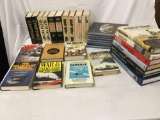 Collection of war books, WWII and Civil War. Books on planes, tanks, generals, etc. see pics.