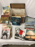 Lot of assorted books, WWII, vehicles, Vietnam, etc. see pics.