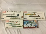 4x MPC military plastic model kits 1/72 scale - Junkers, Profile Series - Heinkel, Avto & Dornier