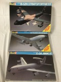 3x Revell aircraft plastic model kits 1/48 scale Boeing planes - see desc