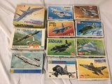 11x military plastic model kits 1/48 scale - Grumman, Mikoyah, McDonnell Douglas, Otaki etc see desc