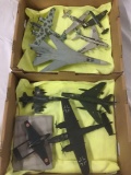 9x finished Military Aircraft painted plastic model kits