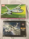 2x military plastic model kits 1/100 scale - Ben Ilyushin-28 Beagle & Accurate Minis Seahawk
