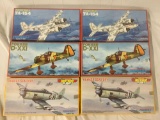 6x Pioneer military plastic model kits 1/72 scale - 2x Focke-Wulf, 2x Fokker, etc see desc