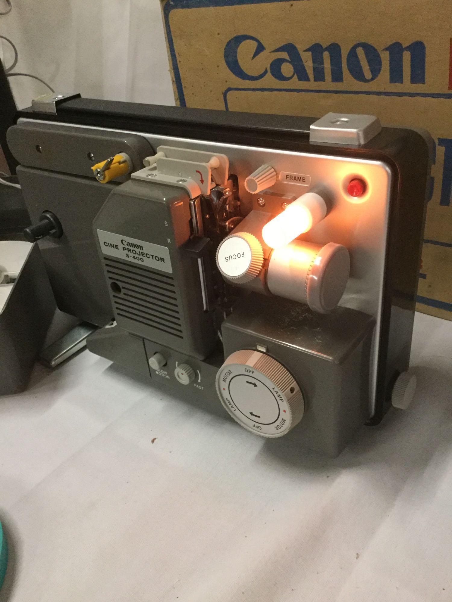 Canon S-400 Cine Projector with Ps-17 28mm & | Proxibid