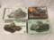 4 model kits, 1/35 scale. SEALED Tamiya M4A3 Sherman, Maquette German Pz.Kpfw 38t Ausf A-D, Tamiya
