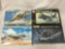 4 model kits, 1/48 scale. ScaleCraft MiG-27 Flogger D, HobbyBoss F4F-3 Wildcat, AMT/ERTL Grumman