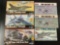 6x military plastic model kits, 1/72 scale; MPC F-105G Thunderchief, MPC McDonnell F-15 Eagle, MPC