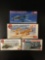 4x plastic model kits, 1/72 scale; SEALED AirFix Apollo Lunar Module, SEALED Academy P-51D Mustang,