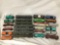 Lot of HO scale train boxcars, Mobil Gas, Campbell?s Soup, Vespa Vineyard, Hormel, New York Central
