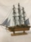 Wood model ship, cutty sark, 15 inches tall