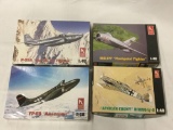 4 HobbyCraft Model Kits, SEALED P-59A, MiG-17F, SEALED YP-59, Bf109G-1/2