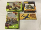 4 collectible model kits. Revell Jurassic Park Tyrannosaurus Rex, Revell Jurassic Park
