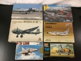 6x military aircraft plastic model kits, 1/72 scale; SEALED Revell F-89D Scorpion,