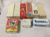 9 sports card sets, 1981-1990 sets, Fleer, Topps, Donruss, and Skybox. Baseball and 2 1990