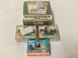 4 Desert Storm commemorative Card Sets. SEALED ProSet Desert Storm Cards, x3 (1 SEALED) Topps Desert