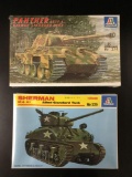 2x SEALED Italeri military plastic model kits, 1/35 scale; Panther Ausf. A German Standard Tank,