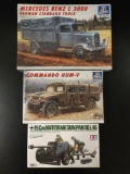 3x SEALED military plastic model kits, 1/35 scale; Tamiya 7.5cm Antitank Gun Pak40 /L46, Italeri