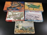 5x military plastic model kits, 1/72 scale; Mania Hobby Type 99 Light Bomber, Bilek MiG -21 Mongol