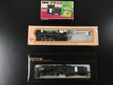 3x HO scale model train locomotive engines w/ boxes; HO Trains Steam Locomotive Engine 2350, IHC