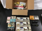 Lot of HO scale model train accessories and bits.