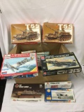 Box of assorted model kits. All kits in this lot are either partial/for parts or we are simply