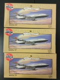 3x SEALED AirFix Classic Airlines Special Edition Boeing 707, 1/144 scale, plastic model kits.