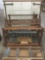 Complete 1940s Kentucky Loom, includes all pieces and 4 Heddles. Tears down easily