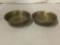 Pair of Tibet Singing Meditation Bowls, 7.5 inches wide.