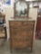 Vintage Tickley Bros Co (Grand Rapids) dresser with mirror and glass surface piece