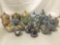Selection of 22 ornate highly decorative lidded jars, vessels, ginger jars etc from Thailand