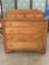 Vintage handmade empire style 6 drawer maple vanity dresser - clean lines